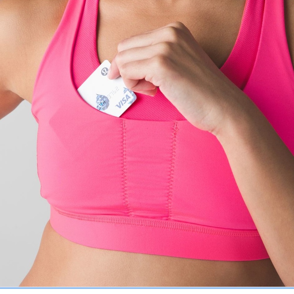 Hot Pink Lululemon Sports Bra